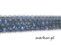 mini: Kwarc górski szary platerowany/zgrzewany kula  6 mm sznur (2)
