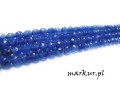 Jadeit niebieski fasetka kula  8 mm sznur