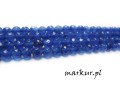 Jadeit niebieski fasetka kula  8 mm sznur