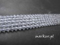 Koraliki szklane crystal fasetka kula  3 mm sznur