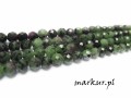 Ruby zoisite fasetka kula  8 mm sznur