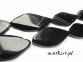 Agat czarny pasiasty rybka 25/50 mm sznur