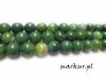 Agat zielony matrix kula  6 mm sznur