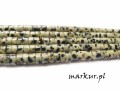 Jaspis dalmatyńczyk talarek 2/4 mm sznur
