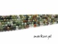 Agat indiański fasetka kostka  2,5 mm sznur