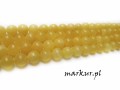 Jadeit miodowy kula 10 mm sznur