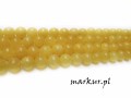 Jadeit miodowy kula 10 mm sznur