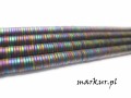 mini: Hematyt kolor multicolor trawiony talarek  1/4 mm sznur (1)