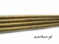 Hematyt kolor złoty trawiony talarek  1/6 mm sznur