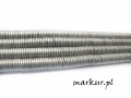 Hematyt kolor srebrny trawiony talarek  1/6 mm sznur