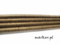 Hematyt kolor brązowy trawiony talarek  1/6 mm sznur