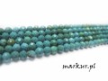 Magnezyt morski fasetka kula  4 mm sznur
