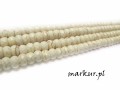 Howlit ecru fasetka oponka  4/6 mm sznur