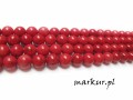 Howlit czerwony kula  4 mm sznur