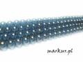 Koraliki szklane AB morskie kula  6 mm sznur