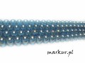 Koraliki szklane AB morskie kula  6 mm sznur