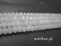 Jadeit biały fasetka oponka 4/6 mm sznur