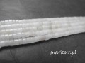 Jadeit biały talarek 2/3 mm sznur