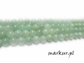 Jadeit pistacjowy pastelowy kula  6 mm sznur
