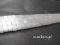 Kocie oko białe kostka  4 mm sznur