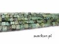 Turkus afrykański naturalny kostka  4 mm sznur