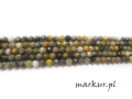 Jaspis Bumble Bee fasetka kula  3 mm sznur
