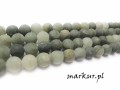 Jaspis zielony trawiony kula  4 mm sznur
