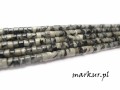 Jaspis żyłkowy talarek 2/4 mm sznur