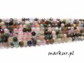 Mix kamieni fasetka kula  2 mm sznur