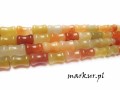 Jadeit mix kolorów bambo 8/12 mm sznur