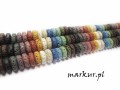 Lawa wulkaniczna mix kolorów talarek 4/8 mm sznur