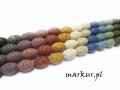 Lawa wulkaniczna mix kolorów ryż 8/12 mm sznur