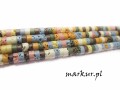 Lawa wulkaniczna mix kolorów talarek 2/4 mm sznur