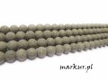 Lawa wulkaniczna szara kula  6 mm sznur