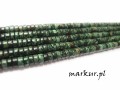 Jaspis impresja szmaragdowy talarek 2/4 mm sznur