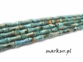 Jaspis impresja lazurowy bambo 4/13 mm sznur