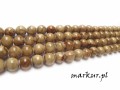 Marmur żyłkowy cappuccino kula  8 mm sznur