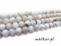 Marmur żyłkowy błękitny kula  4 mm sznur