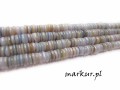 Masa perłowa talarki nieregularne błękitne 1-4/6 mm sznur