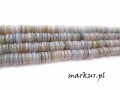 Masa perłowa talarki nieregularne błękitne 1-4/6 mm sznur