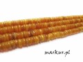 Masa perłowa talarki nieregularne pomarańczowe 1-4/6 mm sznur