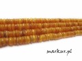 Masa perłowa talarki nieregularne pomarańczowe 1-4/6 mm sznur