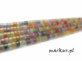 Jadeit mix kolorów talarek 2/4 mm sznur