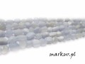 Chalcedon niebieski trawiony nugaty 5 -8 mm sznur