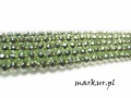 Hematyt fasetka kolor pistacjowy kula  2 mm sznur