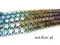 Hematyt cieniowany mix kolorów gwiazda  6 mm sznur