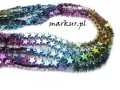 Hematyt cieniowany mix kolorów gwiazda  8 mm sznur