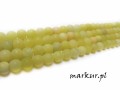 Jadeit lemon trawiony kula  6 mm sznur