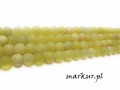 Jadeit lemon trawiony kula  6 mm sznur