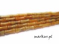 Jadeit pomarańczowy bambo 4/13 mm sznur
